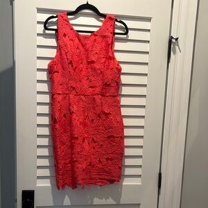 Astr Coral Lace Mini Dress